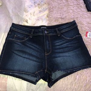 Joe Boxer dark wash denim shorts